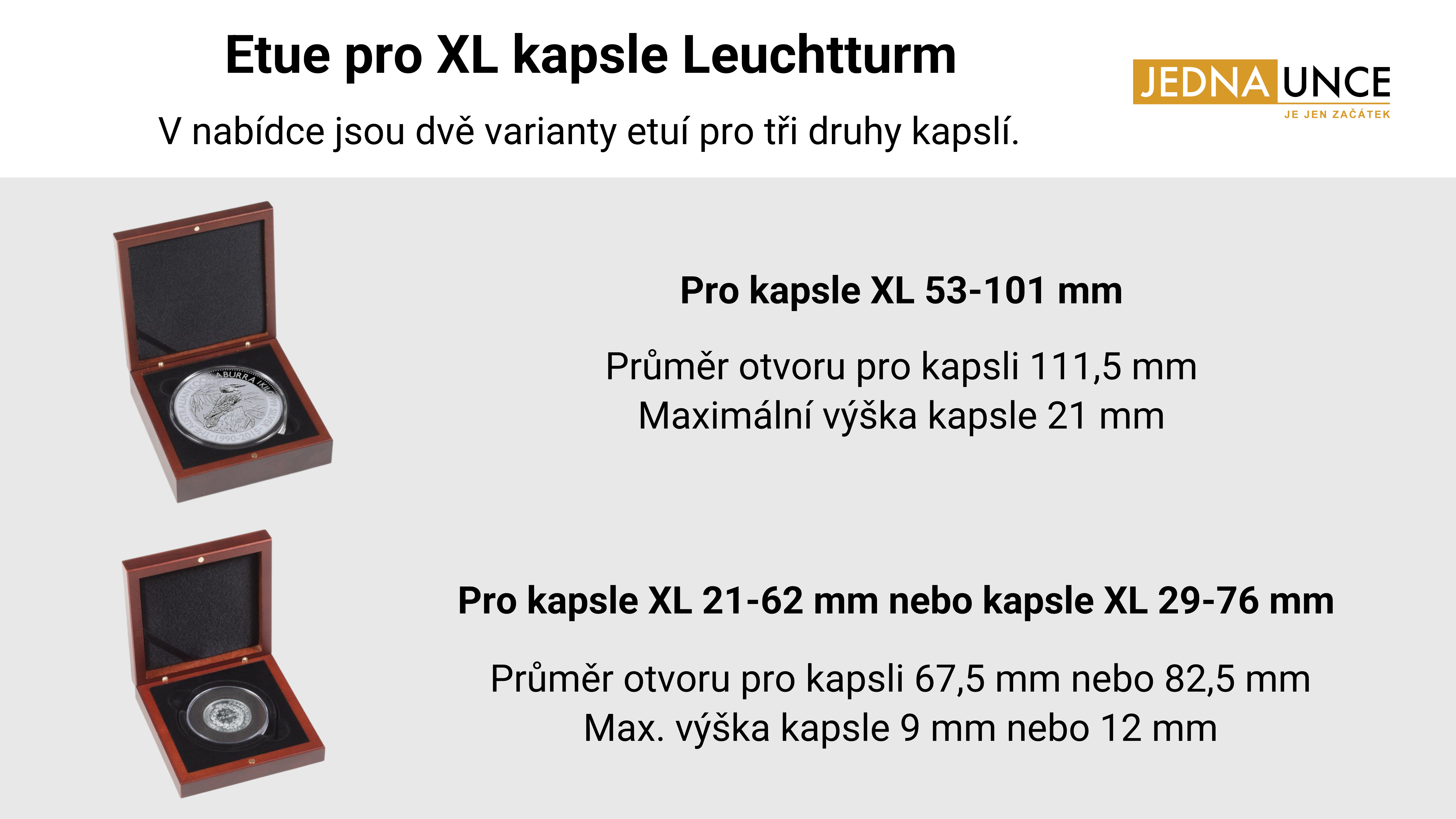 Mahagonová etue pro XL kapsle Leuchttum  | JEDNAUNCE.cz